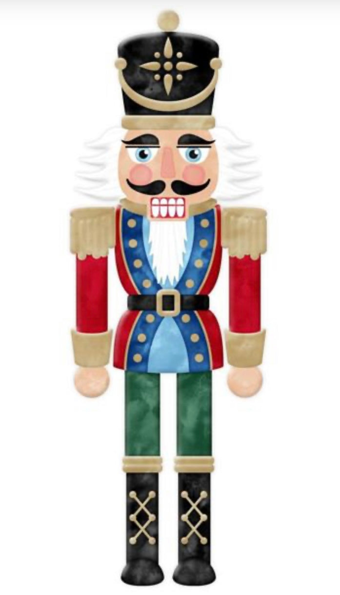 24”x8.2” Metal Nutcracker Wreath Sign