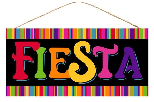 Fiesta Wreath Sign-12.5”x6”