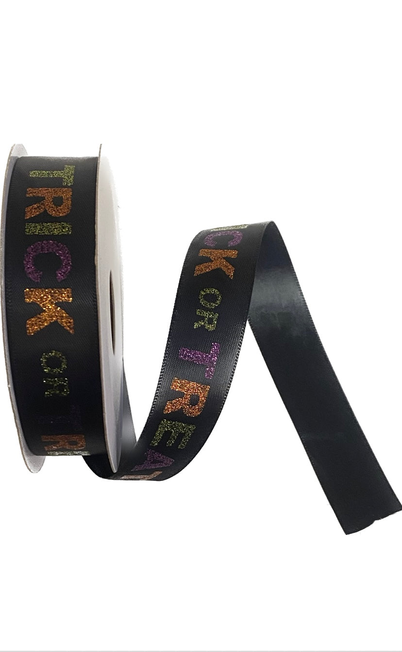 Unwired Halloween Trick or Treat Ribbon-7/8”x10 Yards