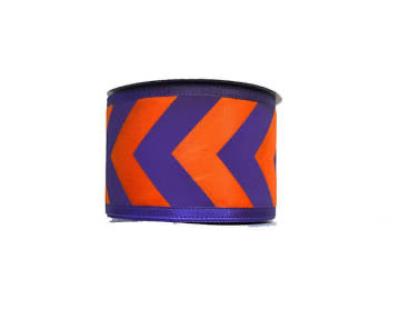 Wired Orange and Purple Chevron Ribbon-2.5”x10 Yards