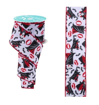 Wired Dracula Ribbon- 2.5”x10 Yards