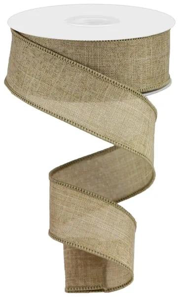Wired Natural Royal Burlap Ribbon-1.5”x10 Yards