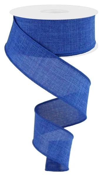 Wired Royal Blue Royal Burlap Ribbon- 1.5”x10 Yards