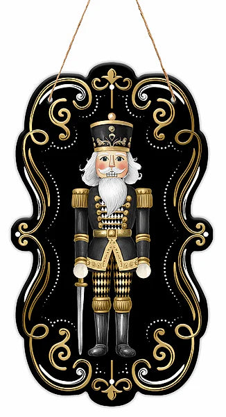 11.5"x 6.75" Nutcracker Wreath Sign