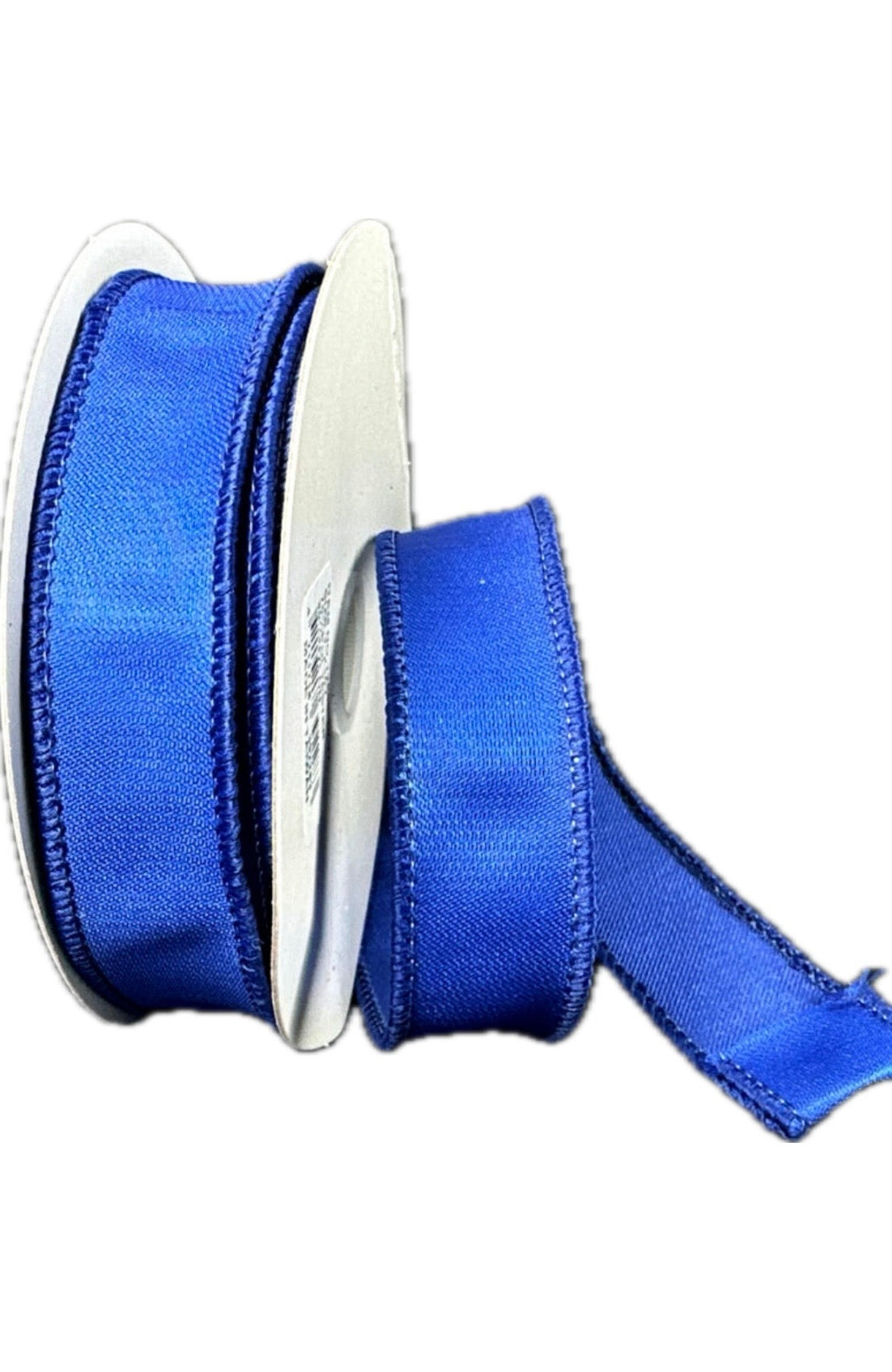 Wired Deep Blue Susannah Satin Ribbon- 7/8”x10 Yards