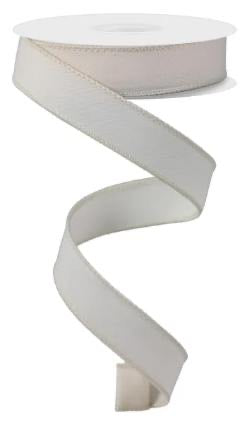 Wired White Shimmer Glitter Ribbon- 5/8”x10 Yards
