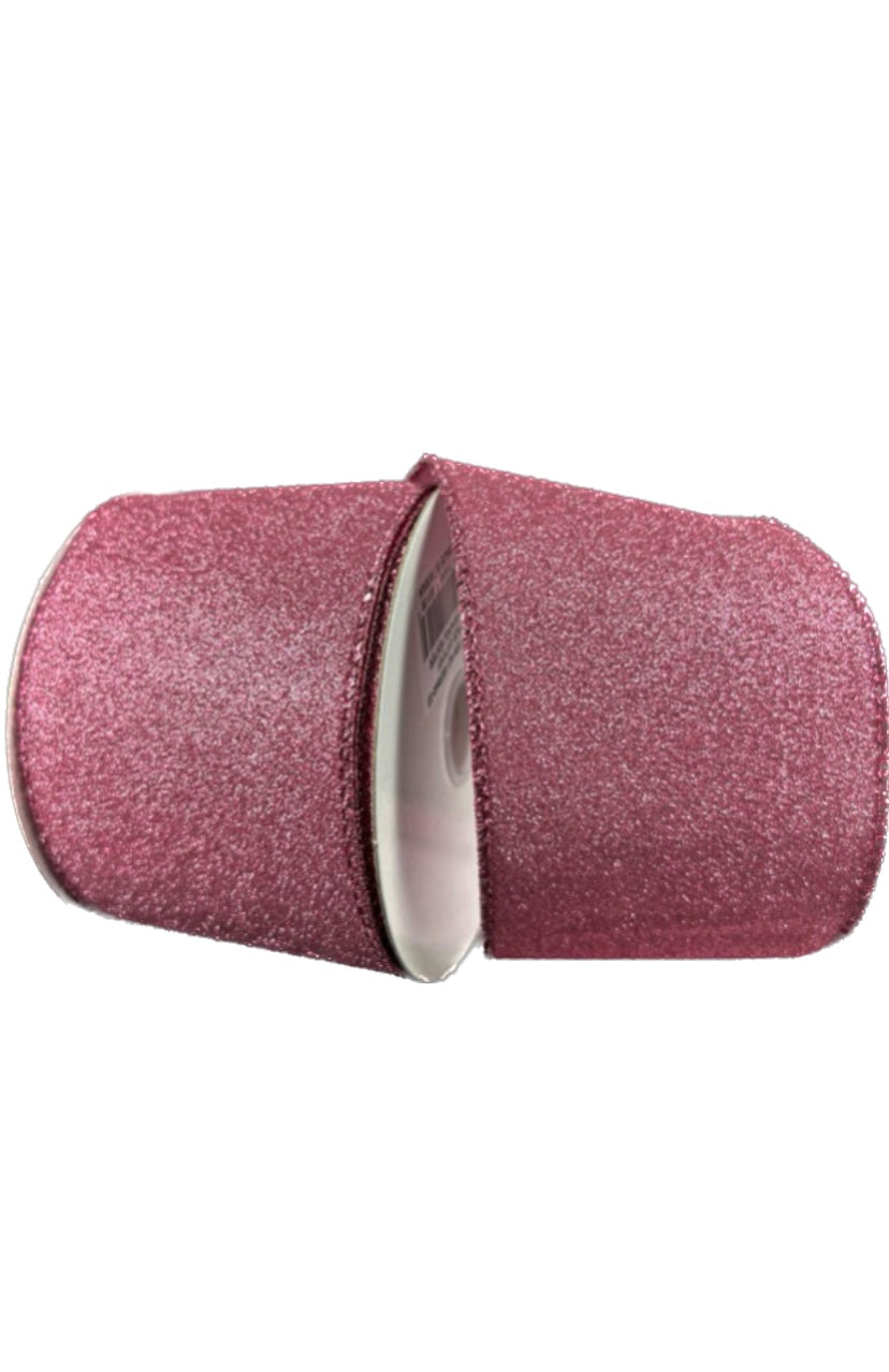 Wired Pink All Flat Glitter- 2.5”x10 Yards