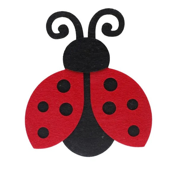 Foam/Felt Ladybug Decor-8”x6.75”