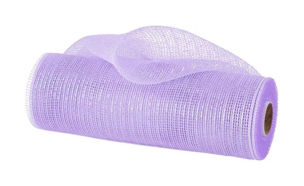 Iridescent Pastel Lavender Foil Mesh- 10”x10 Yards