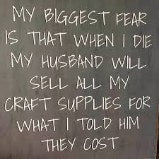 10” Square My Biggest Fear Wreath Sign