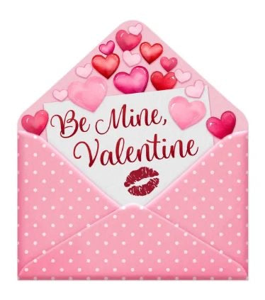 11.25"H x 10"L Be Mine Valentine Open Envelope Wreath Sign