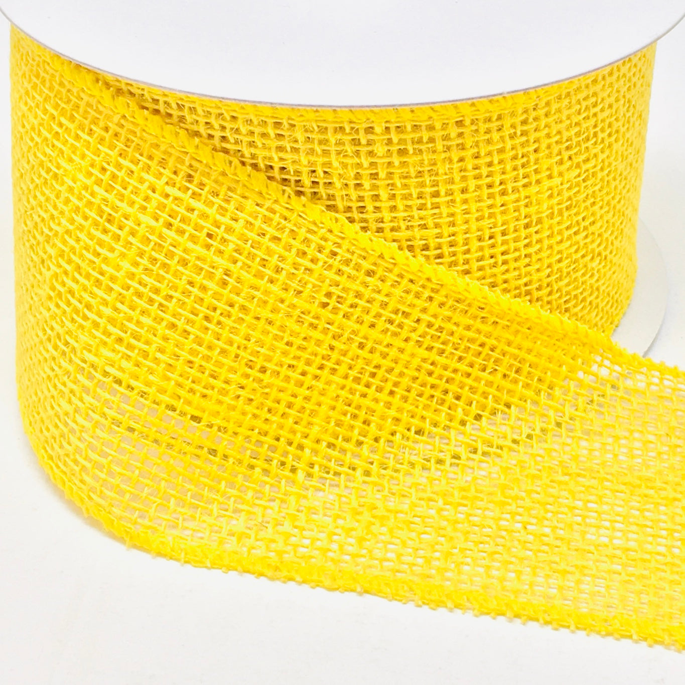 Yellow discount burlap ribbon