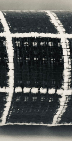 10”x10 Yards - Black and White Chex Mesh