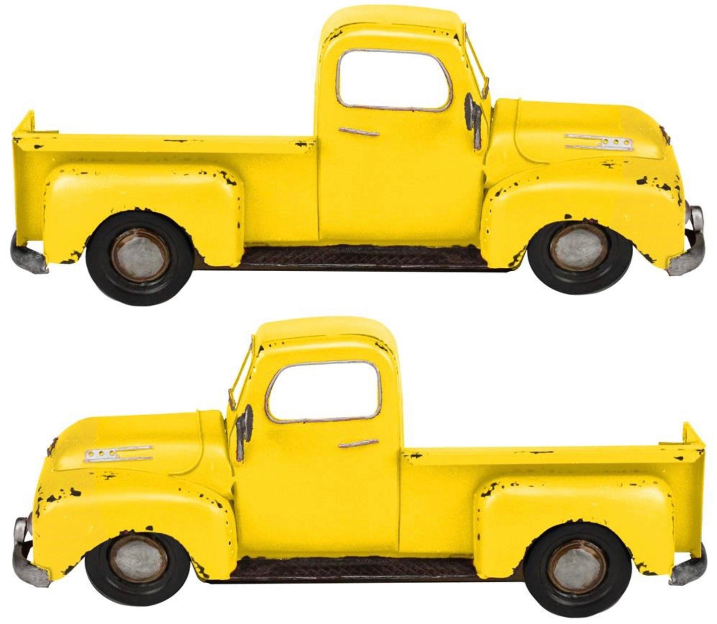 15.75”x6.5” Metal Yellow Half Truck Sign