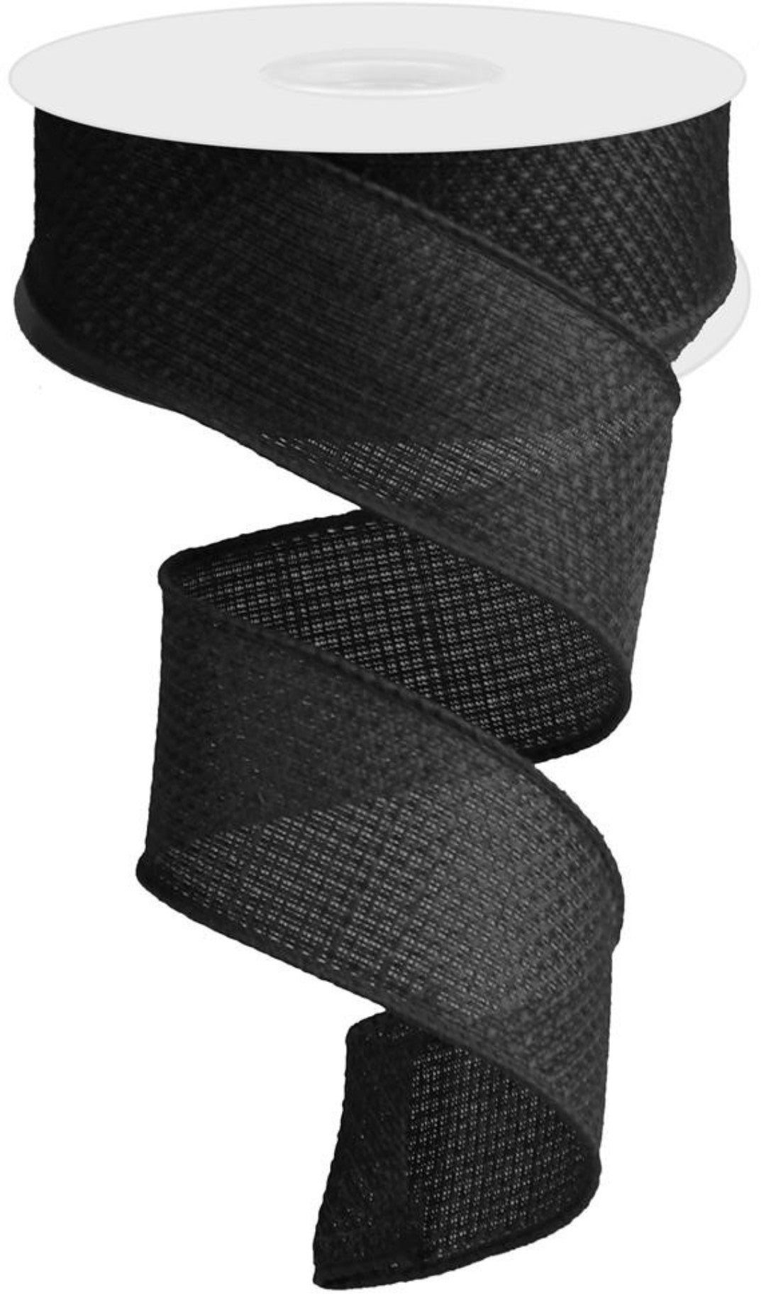 10 Yards 1 5 Wired Solid Black Ribbon Foxwreathsupplies 10-yards-1-5-wired-solid-black-ribbon-foxwreathsupplies