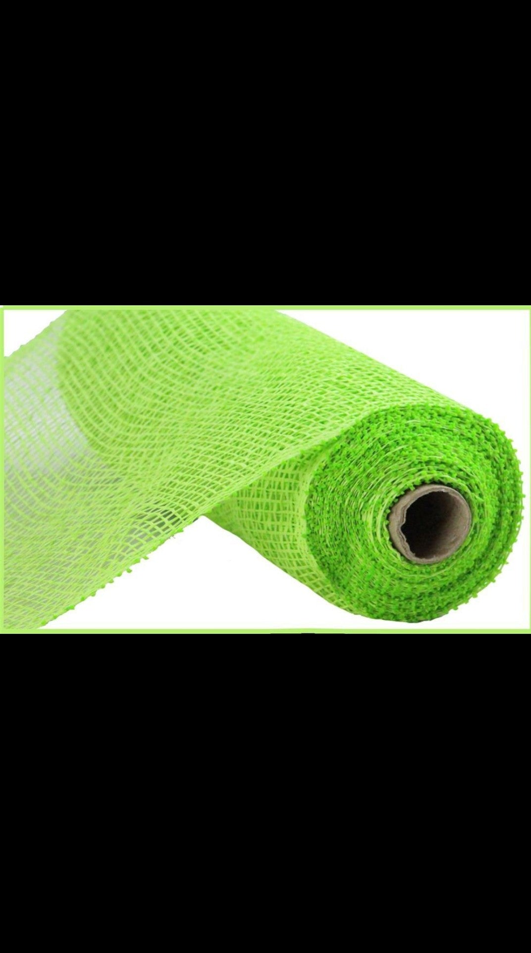 10"x10YD Fresh Green Poly Burlap Mesh