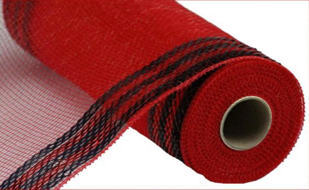 10” x10 Yards Border Stripe Mesh