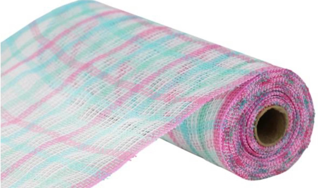 10.25” x 10 Yrds Faux Jute Check Mesh