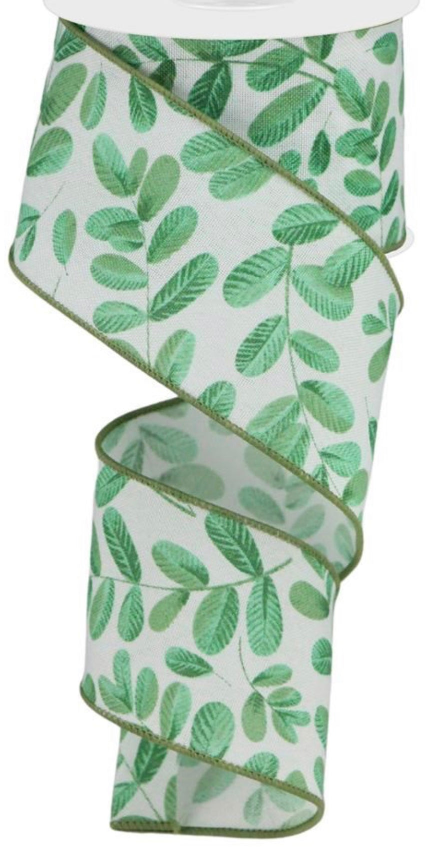 10 Yards - 2.5” Wired Greenery Ribbon