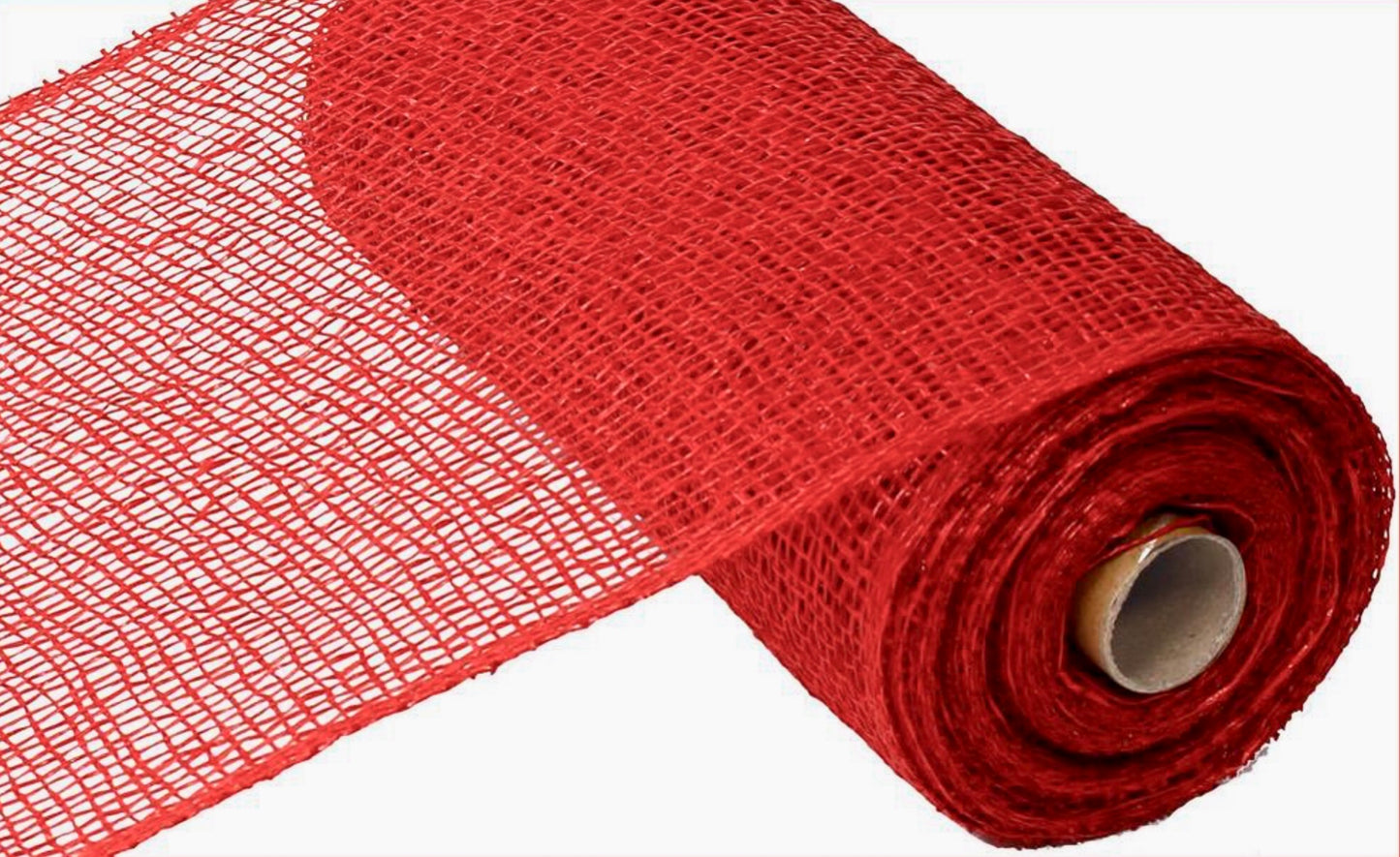 10”x10yd Red Poly Burlap Mesh