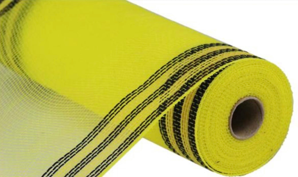 10.25” x 10 Yards Border Stripe Mesh