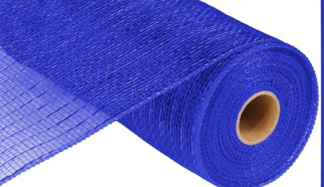 10” x 10 Yards Royal Blue Metallic Mesh