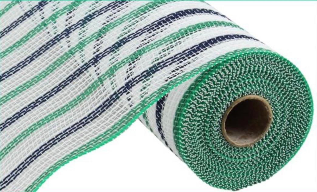 10.25” x 10 Yards Thin Stripe Fabric Mesh