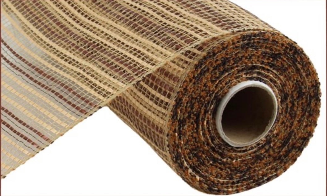 10” x 10 Yards Horizontal Wide Stripe Mesh