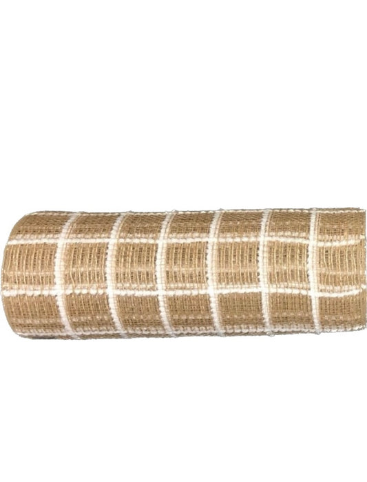 10”x10yd Burlap Grid Pattern Mesh