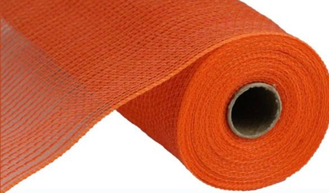 10.5” inch x 10 Yards Orange Stripe Fabric Mesh