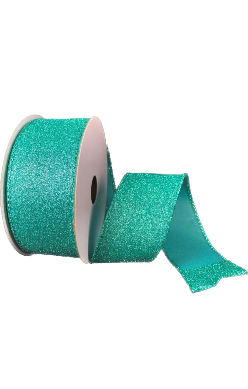 Wired Emerald All Flat Glitter- 2.5”x10 Yards