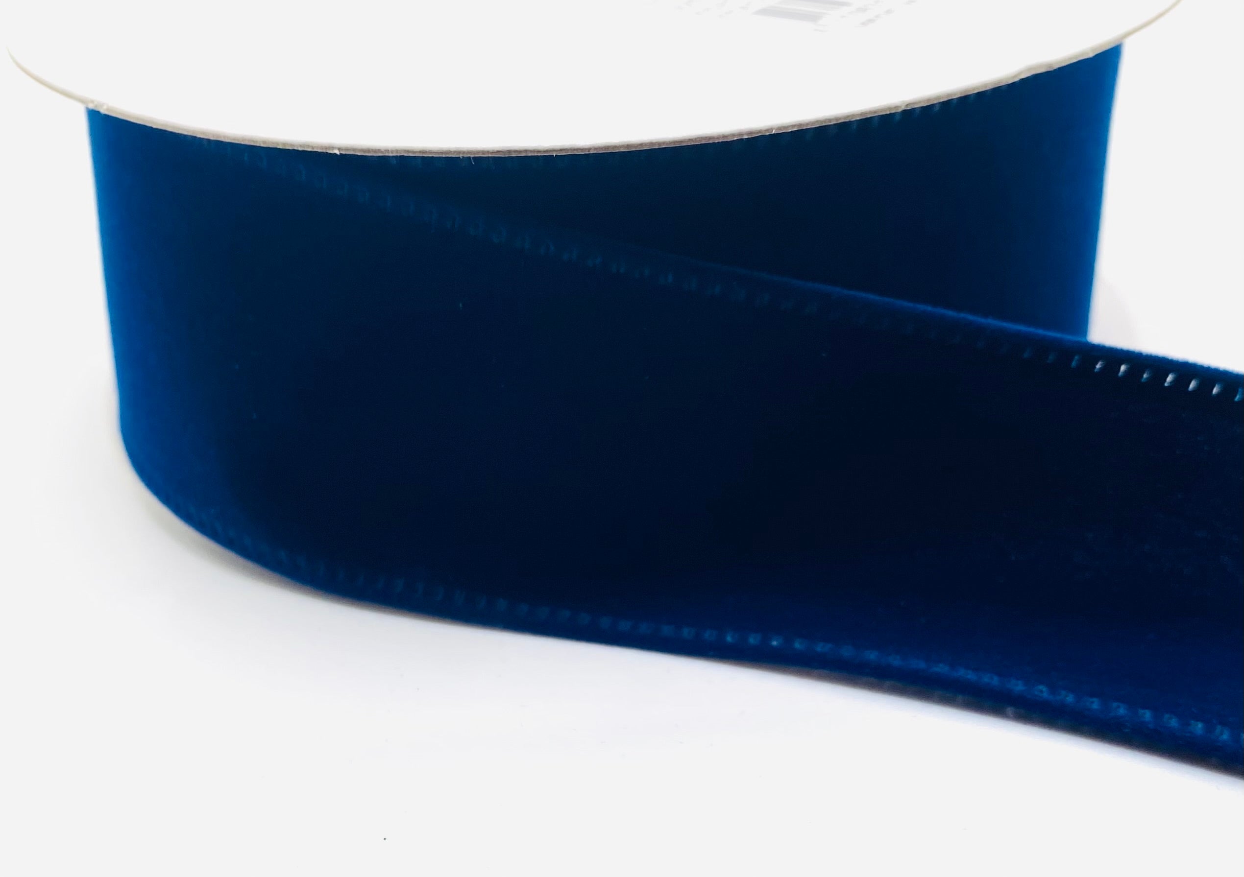 10 Yards - 1.5” Wired Navy Blue Velvet Ribbon – foxwreathsupplies