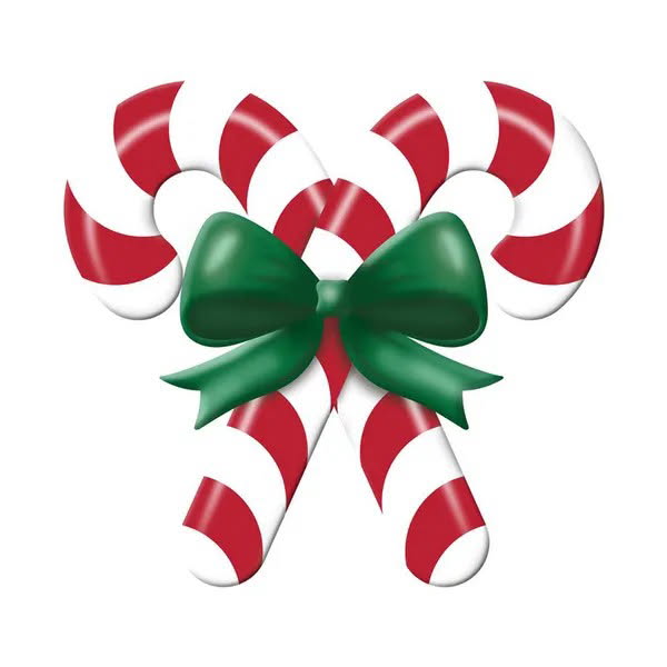 13”x12” Metal Embossed Candy Cane Wreath Sign