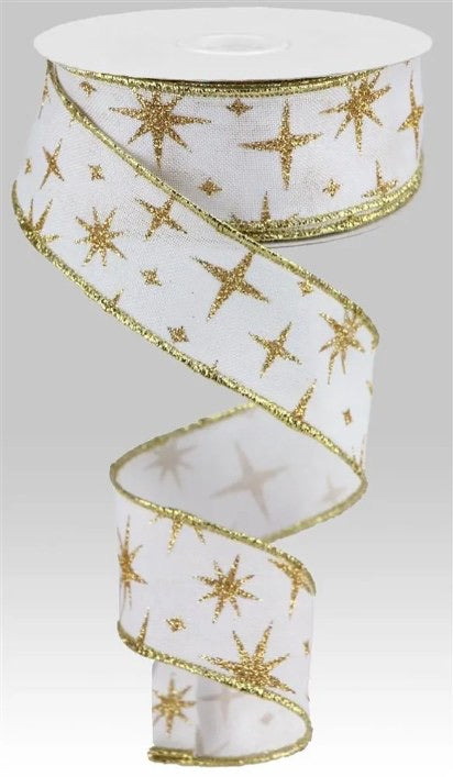 Wired Retro Stars Ribbon- 1.5”x10 Yards