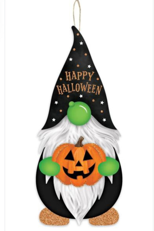 13.25”x5.75” Halloween Gnome Shape Sign