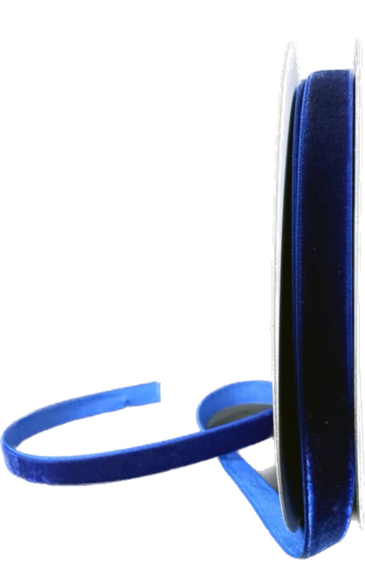 Blue Velvet Ribbon- 3/8”x10 Yards