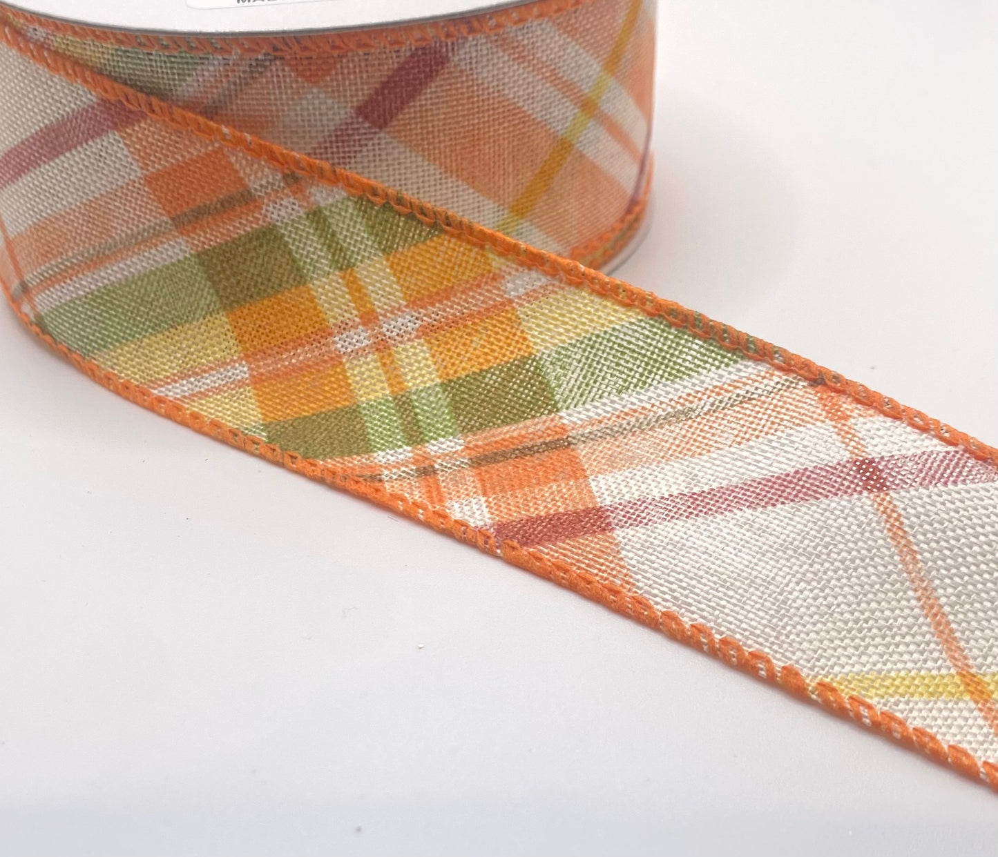 10 Yards - 1.5” Wired Whitney Plaid Fall Ribbon