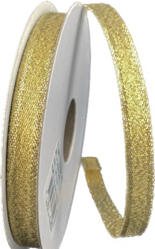 Gold Metallic Ribbon- 3/8”x10 Yards