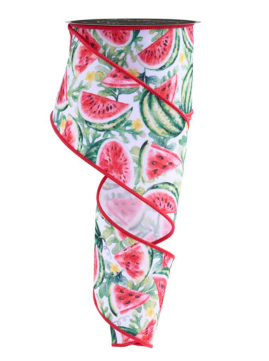 10 yards - 2.5" Watermelon Ribbon