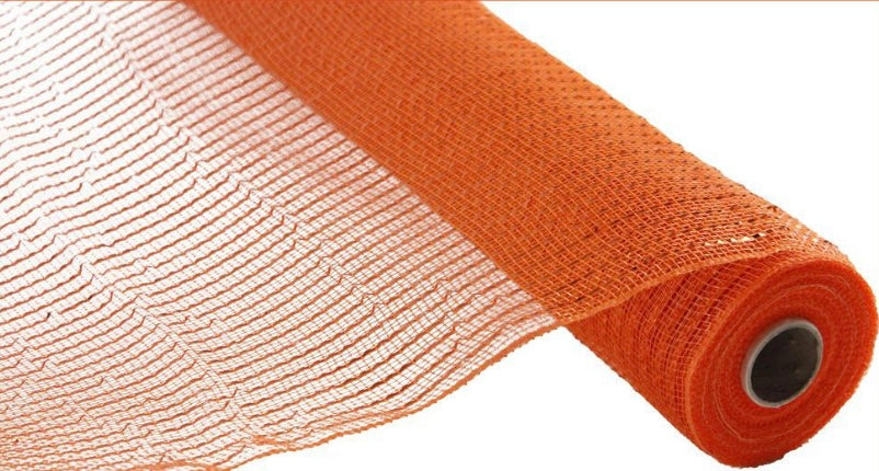 10 inch x 10 Yards Orange with Orange Foil Mesh