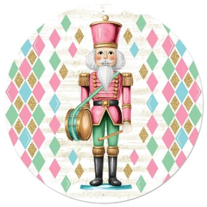 Nutcracker Wreath Sign-12” Round