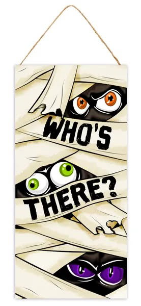 12.5”x6” Who’s There? Wreath Sign