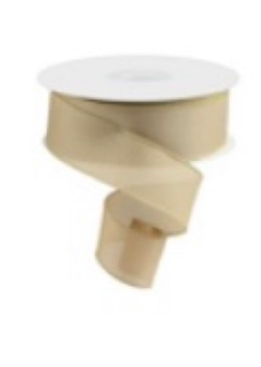 50 Yards - 2.5” Wired Natural Linen Ribbon