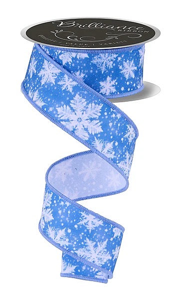 Wired Snowflake Ribbon- 1.5x10 Yards
