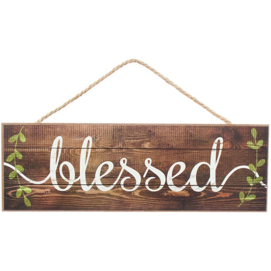 15.5”x5.5” Blessed Sign