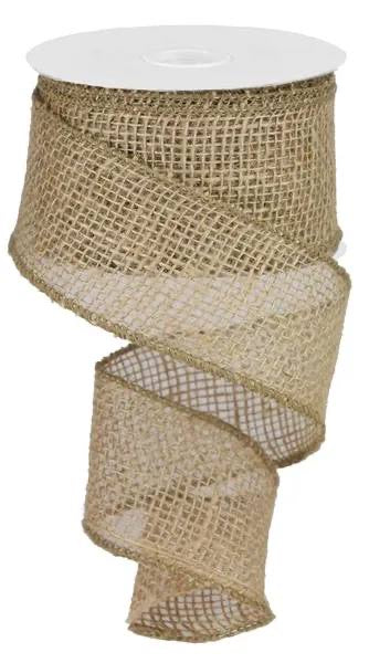 Natural Loose Weave Burlap Garland Jute Net- 2.5”x10 Yards