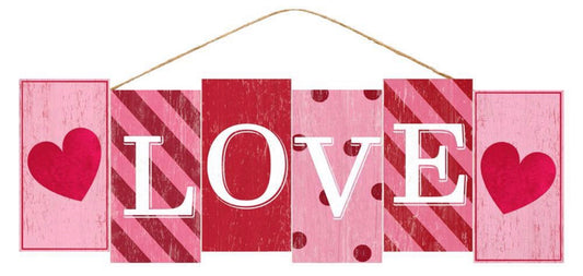 14”x4.75” Valentines Day Love Block Sign