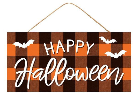 12.5”x6” Happy Halloween Wreath Sign