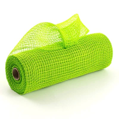 10 Inch x 10 Yards Lime Green Fabric Mesh