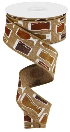 Wired Craft Beers Ribbon- 1.5”x10 Yards